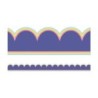 Carson Dellosa Education We Stick Together Pop of Purple Scalloped Bulletin Board Borders, 39 Feet