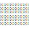 Carson Dellosa Education We Stick Together Checkered Rainbow Straight Bulletin Board Borders, 36 Feet Per Pack, 6 Packs