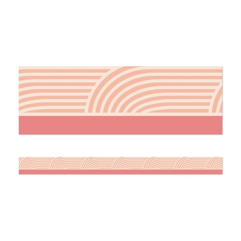 Carson Dellosa Education True to You Coral Wave Straight Bulletin Board Borders, 36 Feet