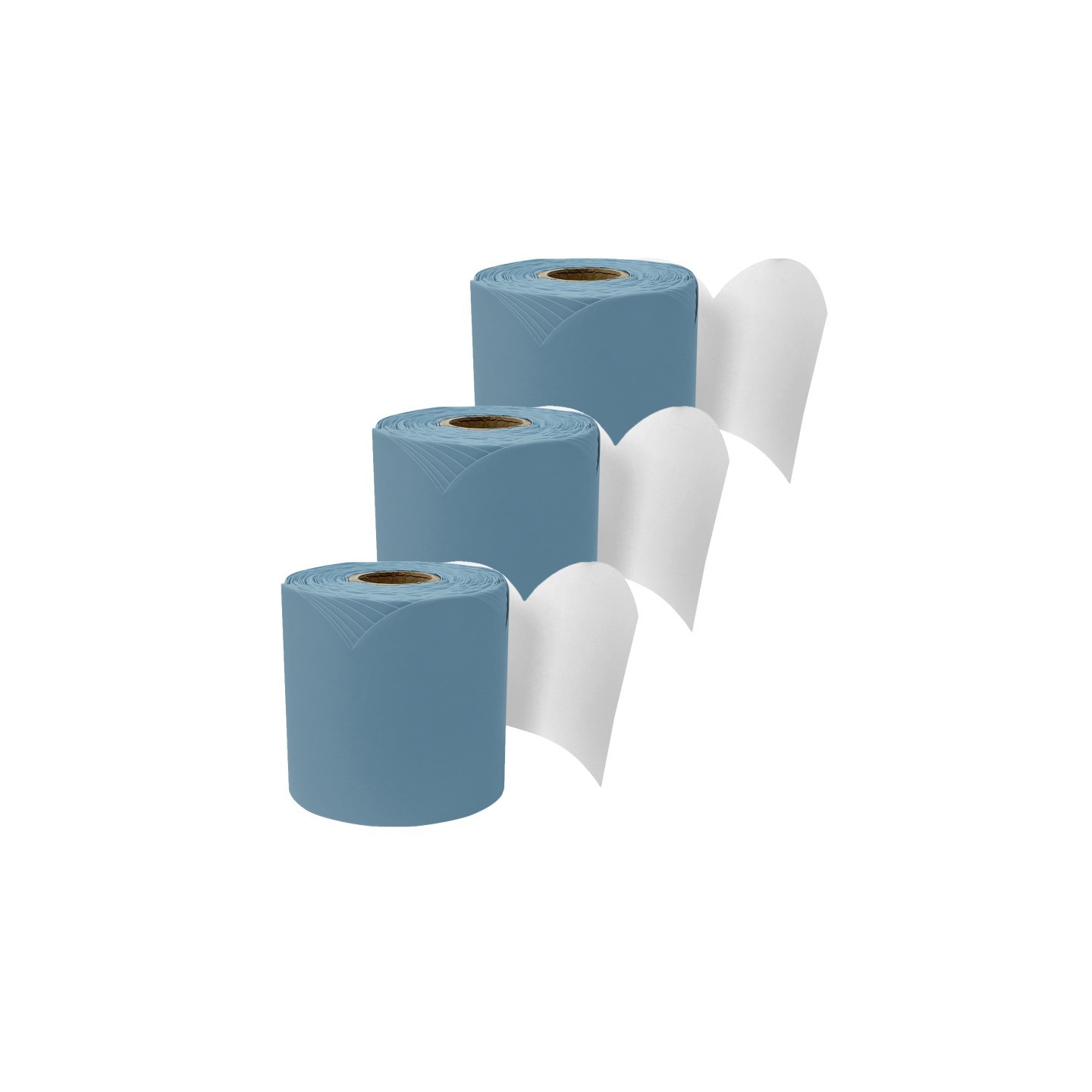 Carson Dellosa Education Rolled Scalloped Bulletin Board Border, Stone Blue, 65 Feet, Pack of 3
