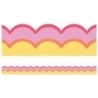 Carson Dellosa Education Happily Ever Elementary Retro Remix Warm Waves Scalloped Bulletin Board Borders, 39 Feet