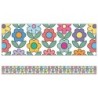 Carson Dellosa Education Happily Ever Elementary Retro Remix Flowers Straight Bulletin Board Borders, 36 Feet