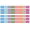 Carson Dellosa Education Crafty and Cool Patchwork Straight Bulletin Board Borders, 36 Feet Per Pack, 6 Packs