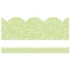 Carson Dellosa Education Crafty and Cool Light Green with Dots Scalloped Bulletin Board Borders, 39 Feet