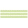 Carson Dellosa Education Crafty and Cool Light Green with Dots Scalloped Bulletin Board Borders, 39 Feet Per Pack, 3 Packs