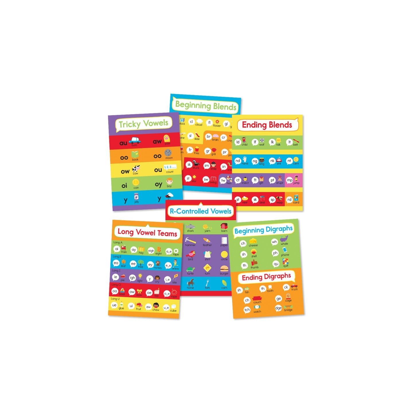 Carson Dellosa Education Phonics Bulletin Board Set