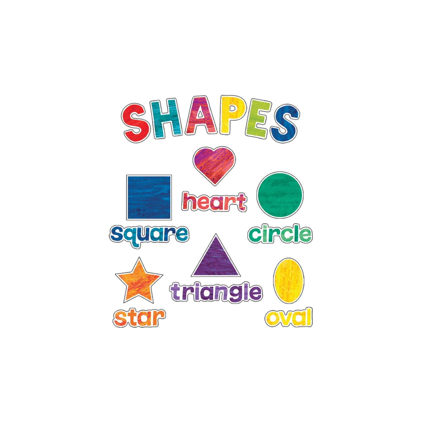 Carson Dellosa Education World of Eric Carle™ Shapes Mini Bulletin Board Set, 32 Pieces