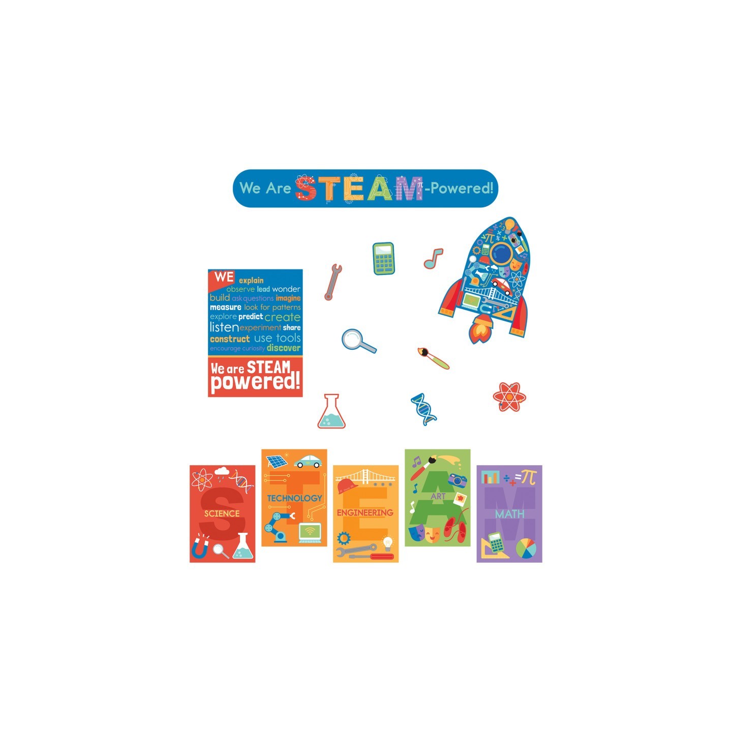 Carson Dellosa Education STEAM Bulletin Board Set, 22 Pieces