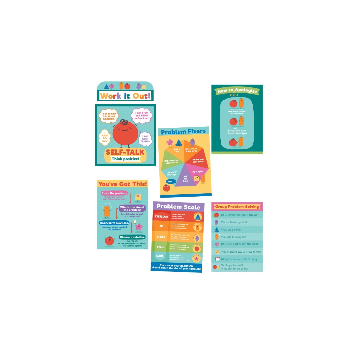 Carson Dellosa Education Social Problem-Solving Bulletin Board Set, 7 Pieces