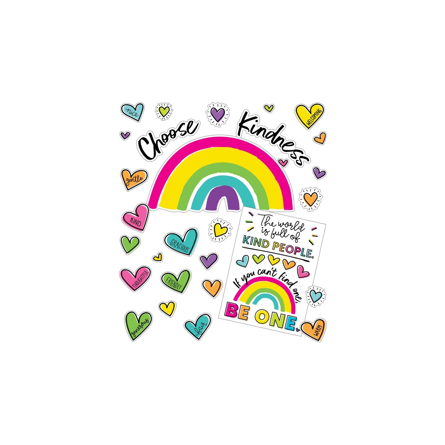 Carson Dellosa Education Kind Vibes Choose Kindness Bulletin Board Set