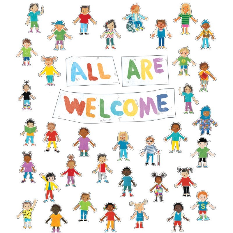 Carson Dellosa Education All Are Welcome Bulletin Board Set