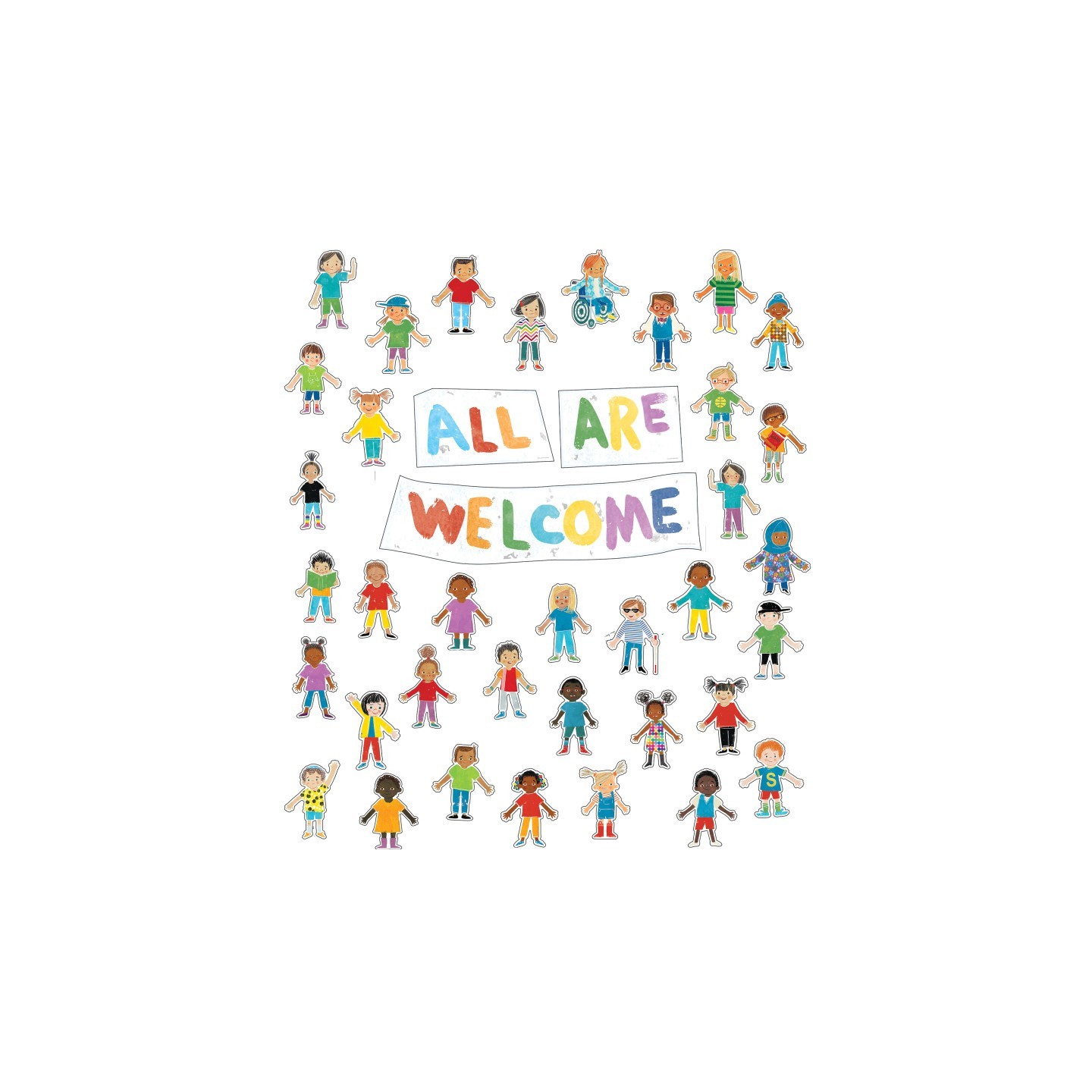 Carson Dellosa Education All Are Welcome Bulletin Board Set
