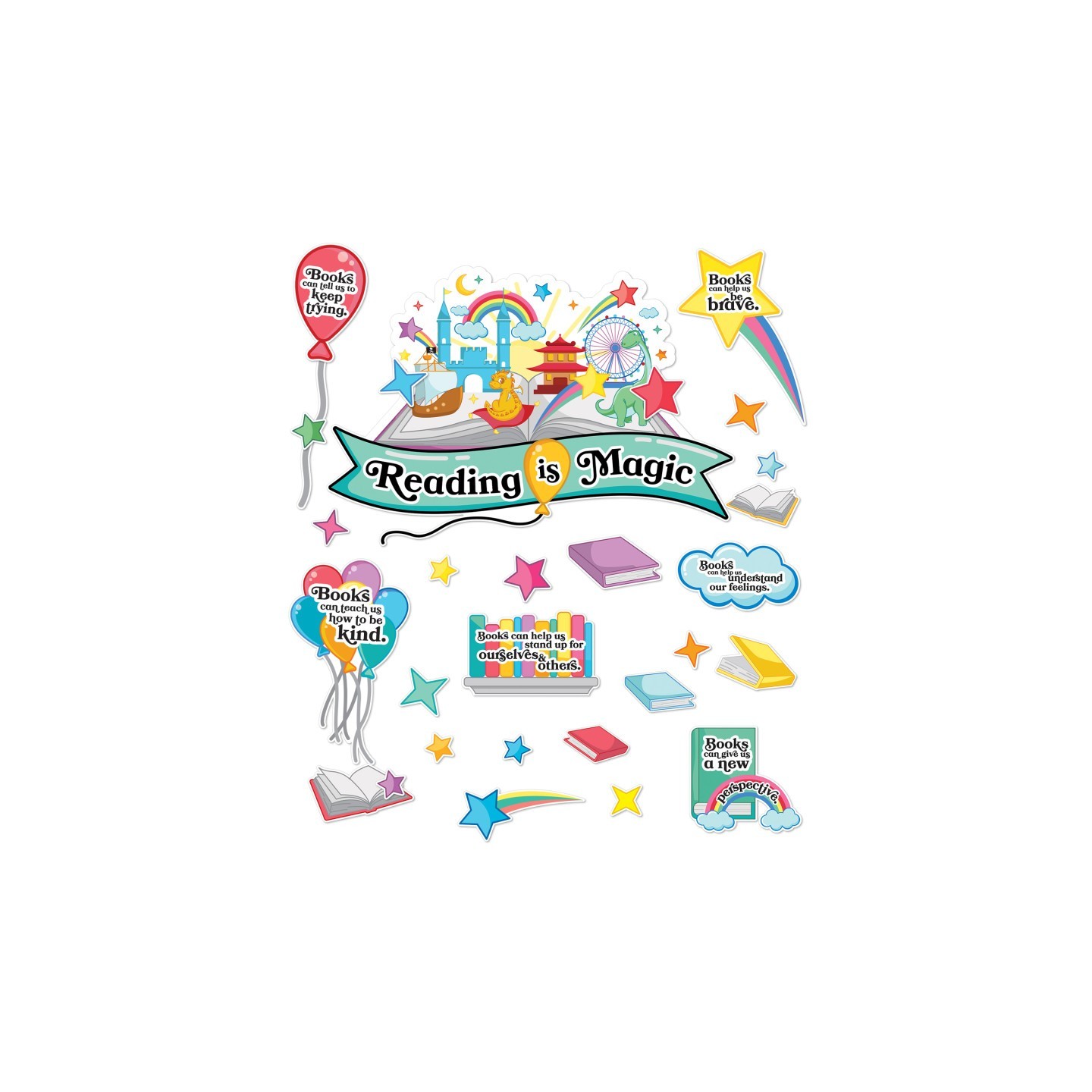 Carson Dellosa Education Reading Is Magic Bulletin Board Set