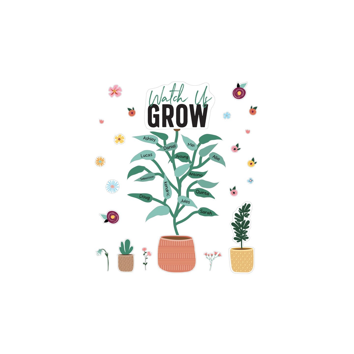 Carson Dellosa Education Grow Together Watch Us Grow Bulletin Board Set
