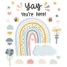 Carson Dellosa Education We Belong Yay You're Here! Bulletin Board Set