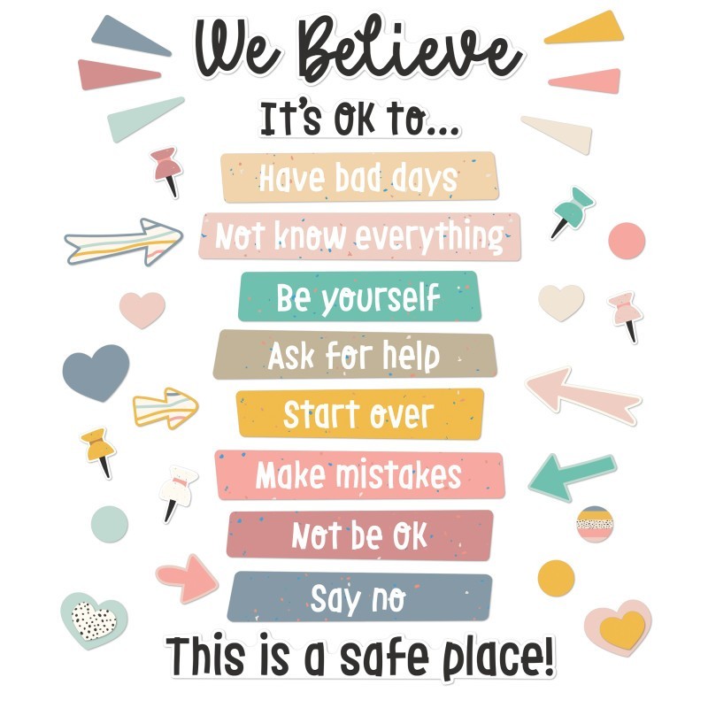 Carson Dellosa Education We Belong Motivational Bulletin Board Set