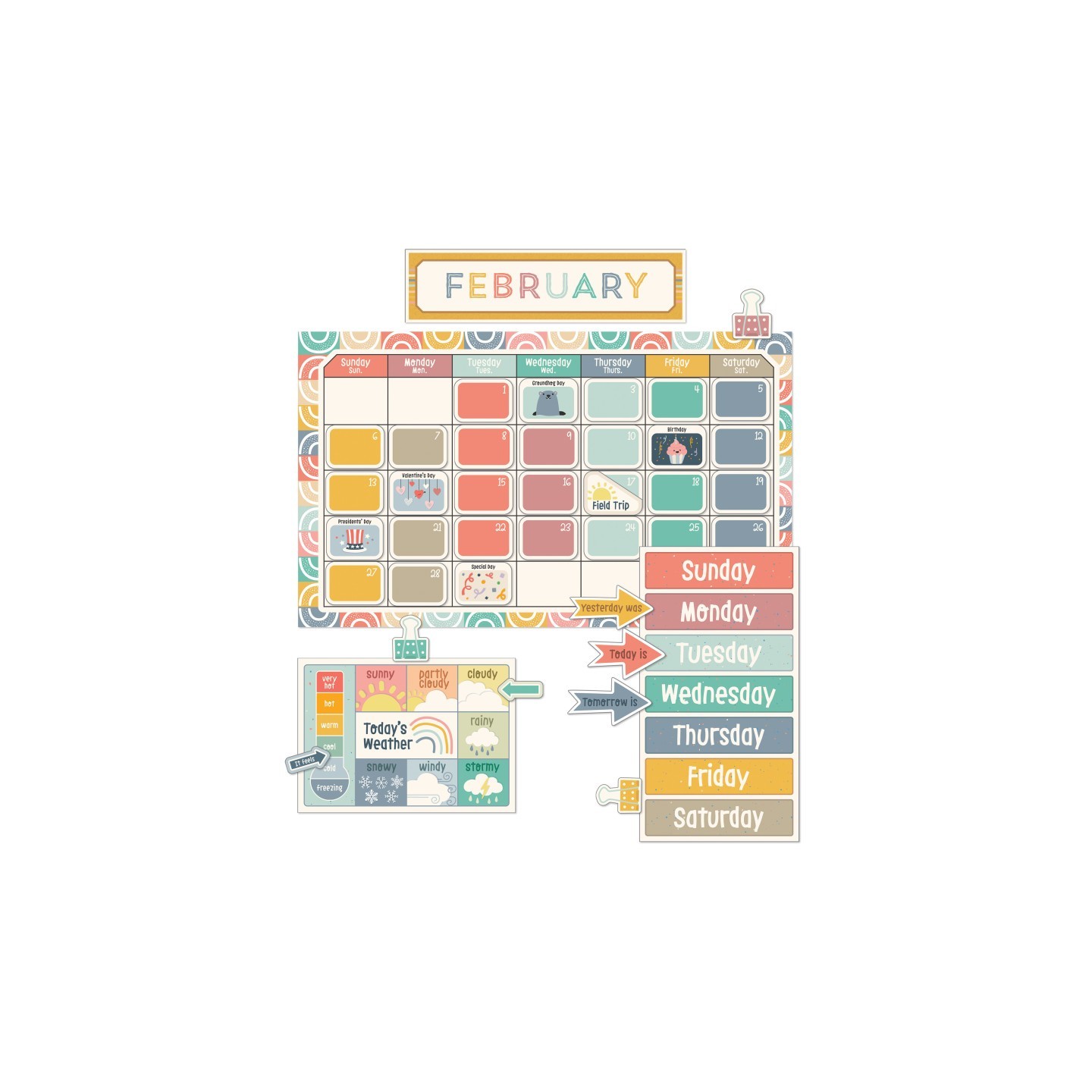 Carson Dellosa Education We Belong Calendar Bulletin Board Set