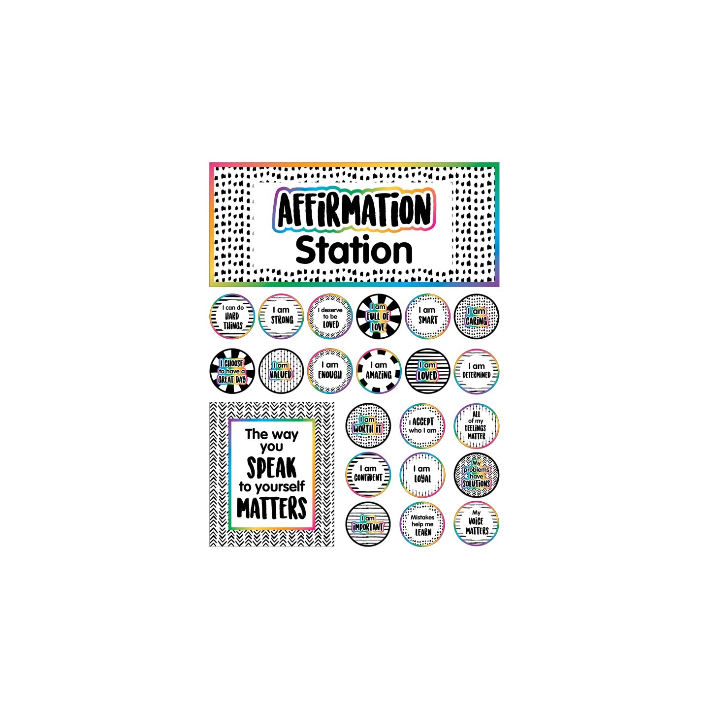 Carson Dellosa Education Affirmation Station Bulletin Board Set