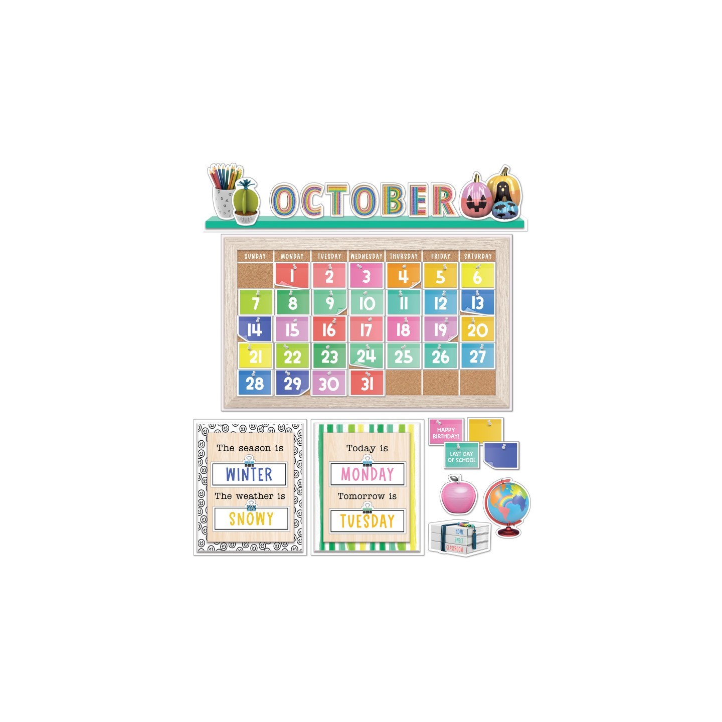 Happily Ever Elementary Creatively Inspired Calendar Bulletin Board Set
