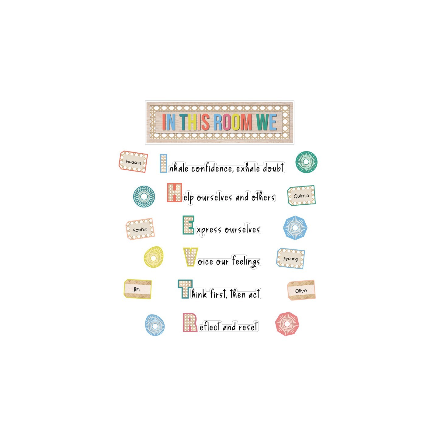 Carson Dellosa Education True to You In This Room We Thrive Bulletin Board Set