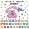 Carson Dellosa Education Happily Ever Elementary Retro Remix Hello! Calling All Amazing Students Bulletin Board Set, 71 Pieces
