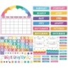 Carson Dellosa Education Happily Ever Elementary Retro Remix Calendar Bulletin Board Set, 107 Pieces