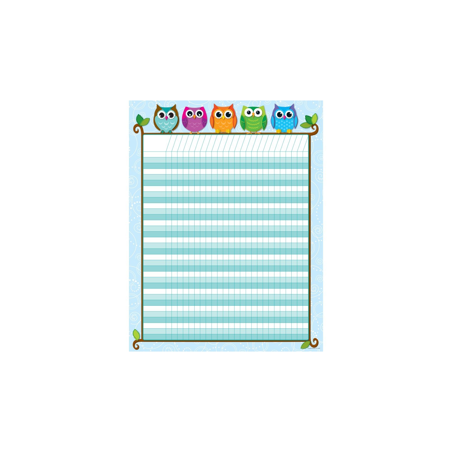 Carson Dellosa Education Colorful Owls Incentive Chart