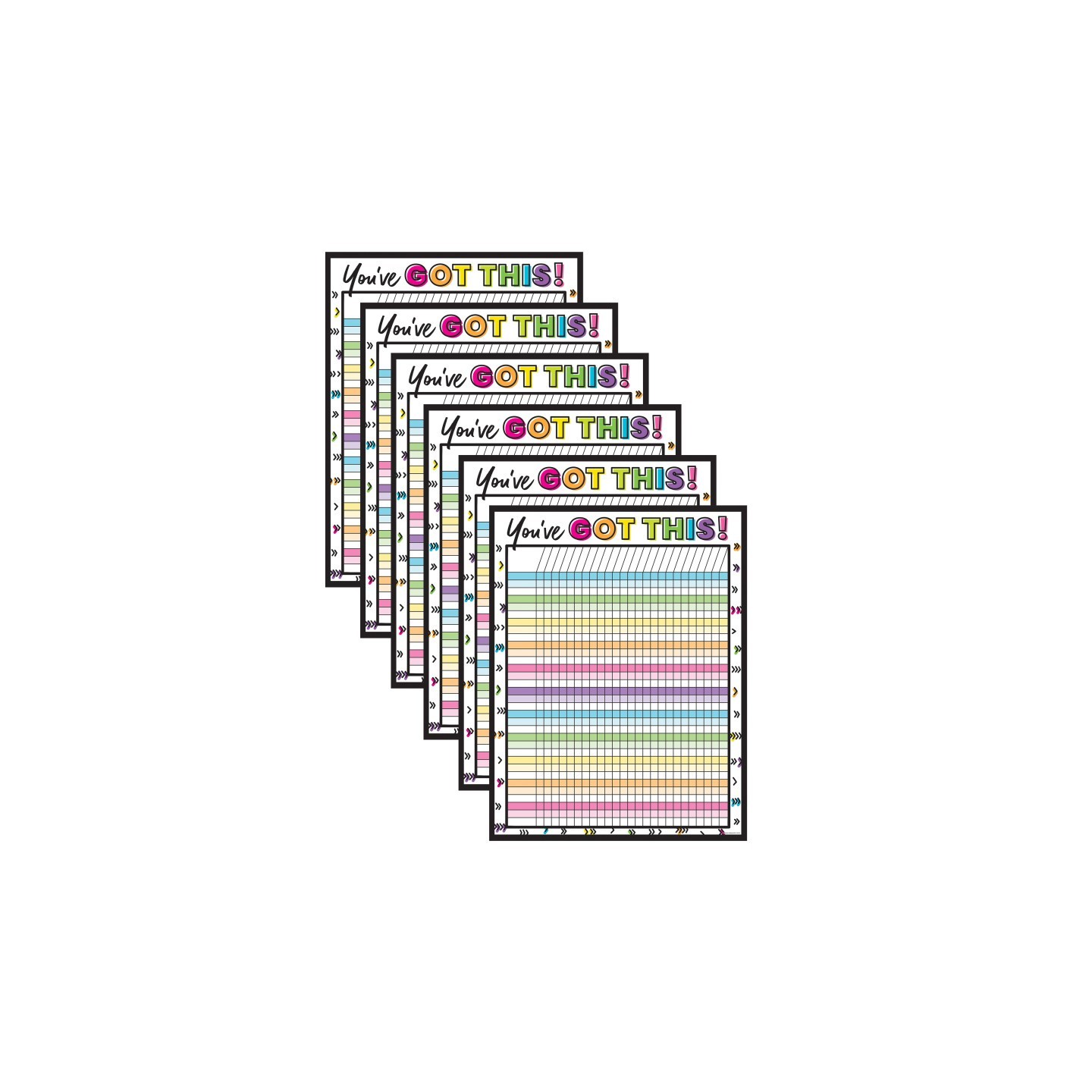 Carson Dellosa Education Kind Vibes Incentive Chart, 17" x 22", Pack of 6