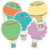 Carson Dellosa Education Up and Away Hot Air Balloons Cut-Outs, Pack of 36