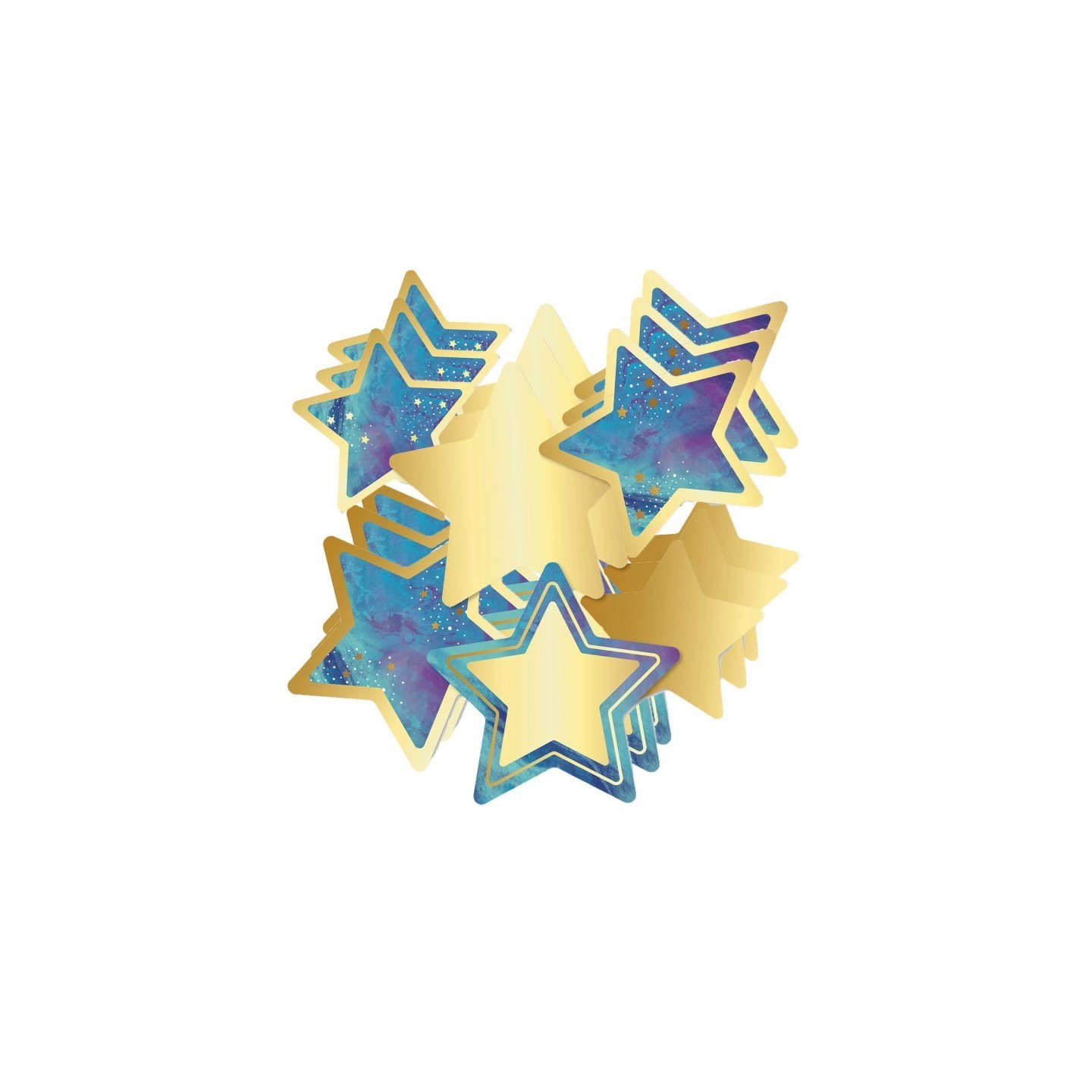 Carson Dellosa Education Galaxy Stars Cut-Outs, 36 Per Pack, 3 Packs