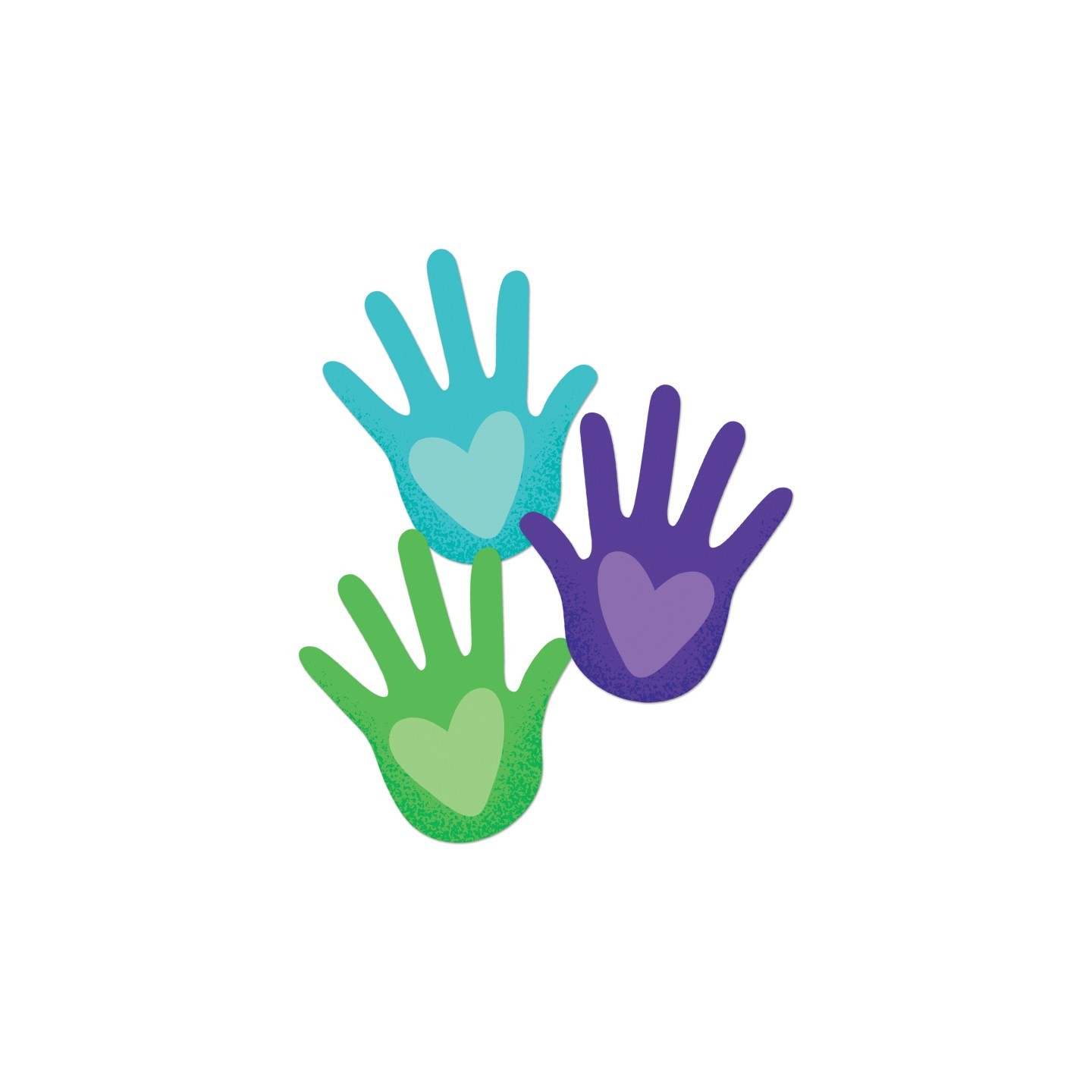 Carson Dellosa Education One World Hands with Hearts Cut-Outs, Pack of 36