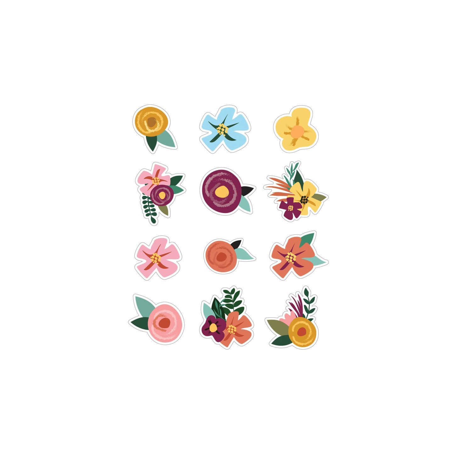 Carson Dellosa Education Grow Together Flowers Cut-Outs, Pack of 36