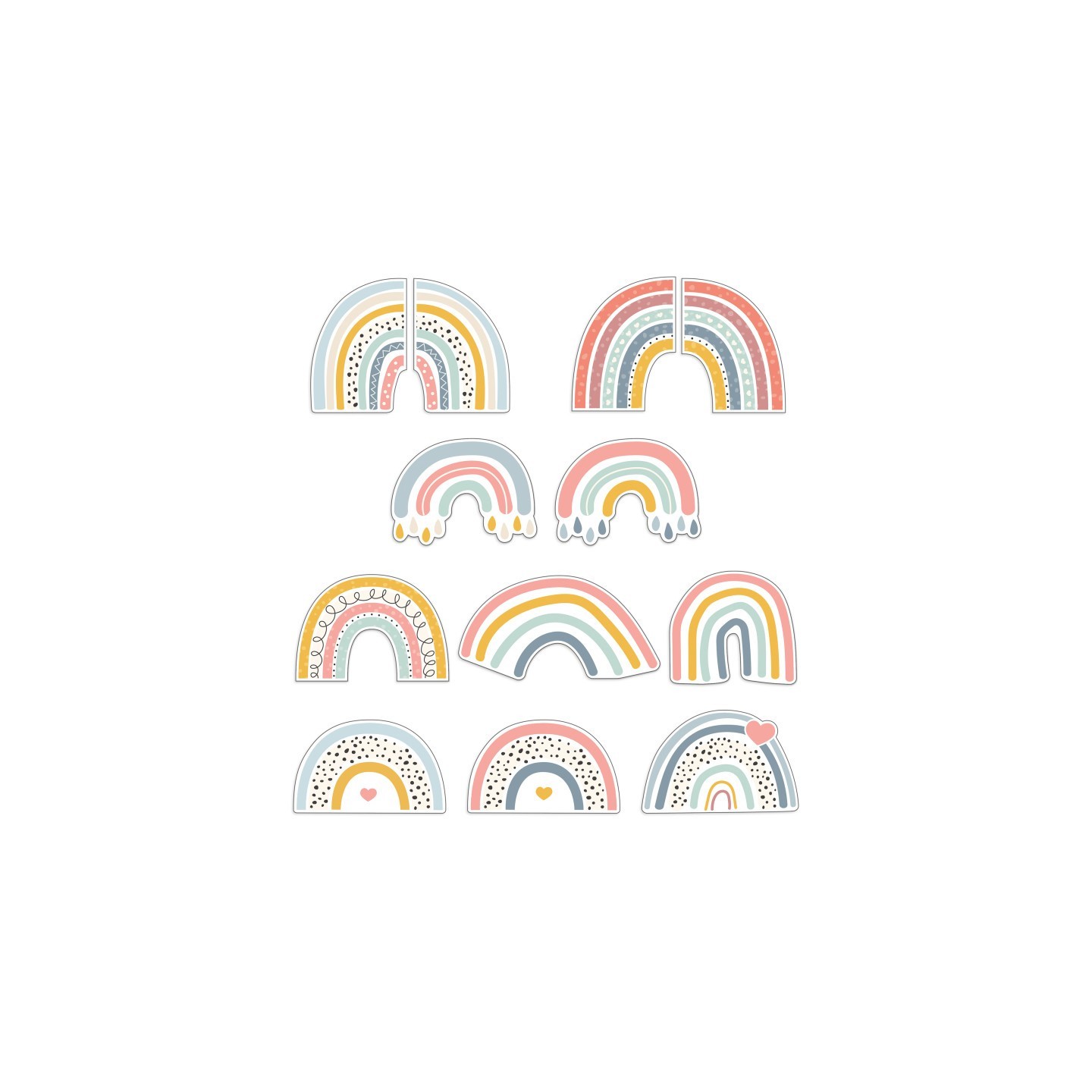 Carson Dellosa Education We Belong Rainbow Fun Cut-Outs, Pack of 36