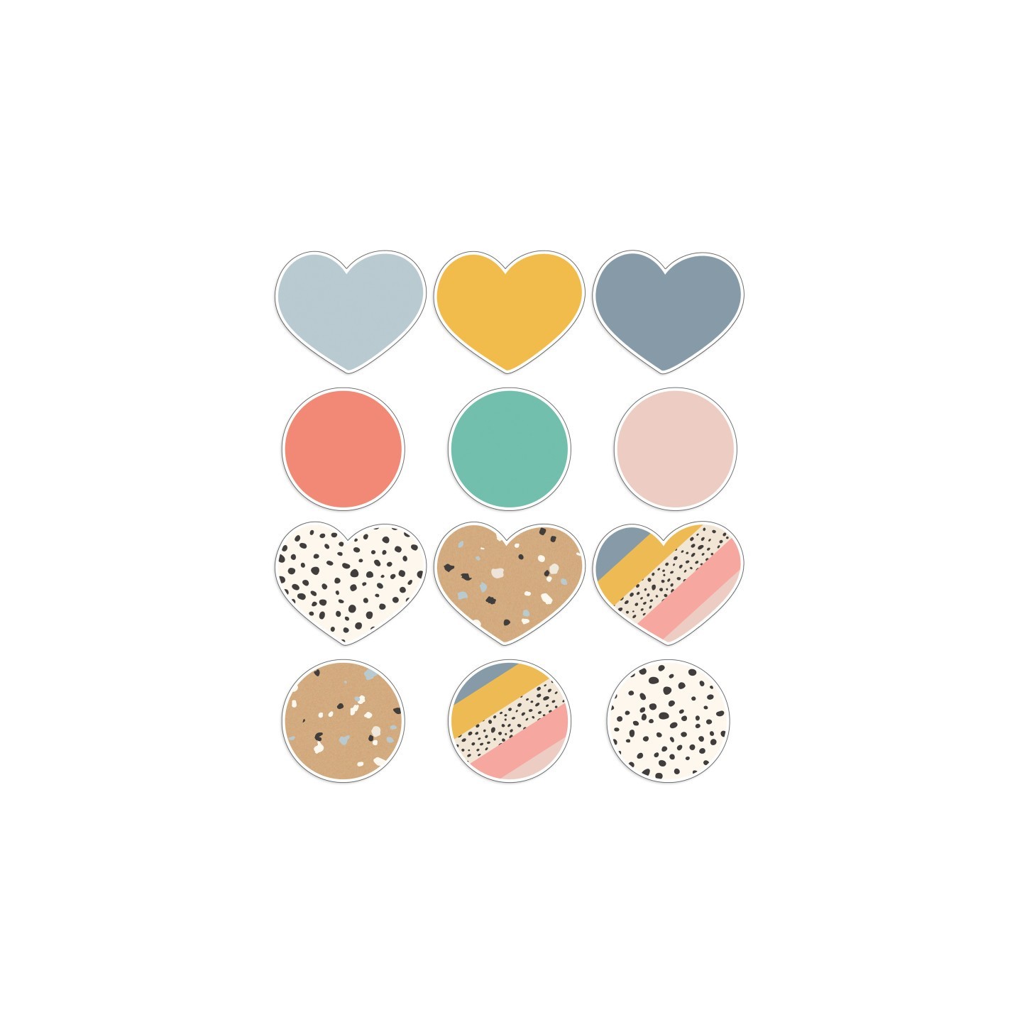 Carson Dellosa Education We Belong Hearts & Dots Cut-Outs, Pack of 36