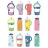 Carson Dellosa Education We Stick Together Cups & Water Bottles Cut-Outs, Pack of 36