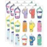 Carson Dellosa Education We Stick Together Cups & Water Bottles Cut-Outs, 36 Per Pack, 3 Packs