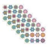 Carson Dellosa Education Happily Ever Elementary Retro Remix Jumbo Flowers Cutouts, 12 Per Pack, 6 Packs