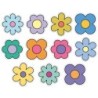 Carson Dellosa Education Happily Ever Elementary Retro Remix Flowers Cutouts, Pack of 36