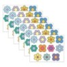 Carson Dellosa Education Happily Ever Elementary Retro Remix Flowers Cutouts, 36 Per Pack, 6 Packs