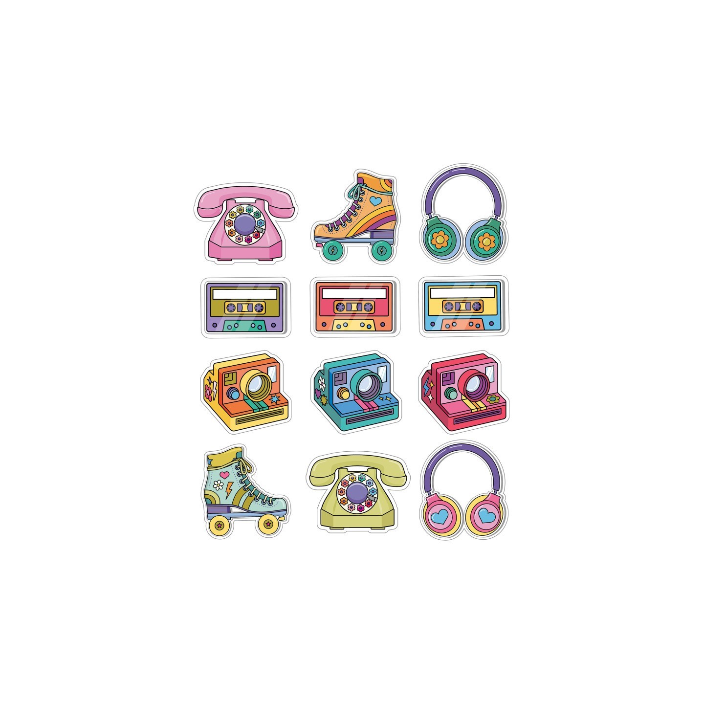 Carson Dellosa Education Retro Remix Cutouts, Pack of 36