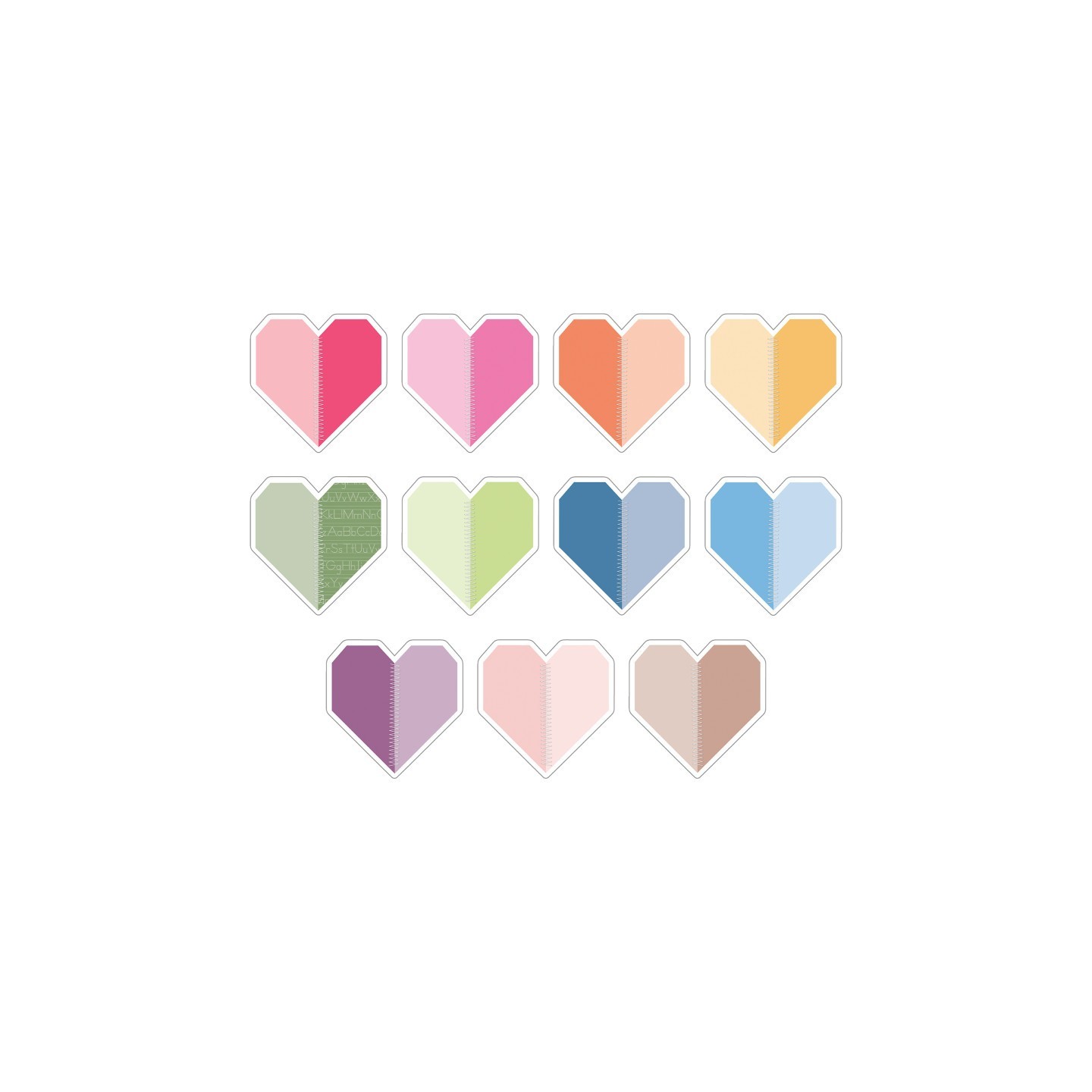 Carson Dellosa Education Crafty and Cool Handmade Hearts Cutouts, Pack of 36