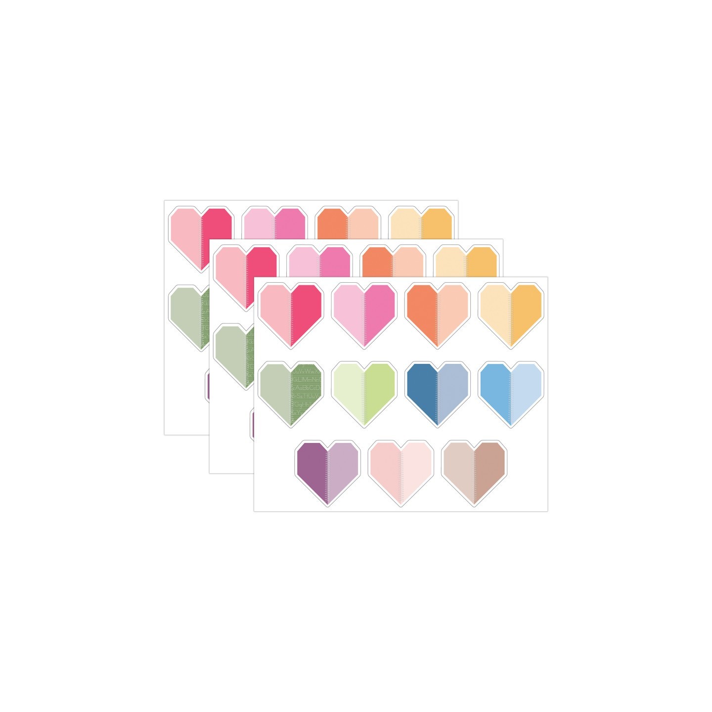Carson Dellosa Education Crafty and Cool Handmade Hearts Cutouts, 36 Per Pack, 3 Packs