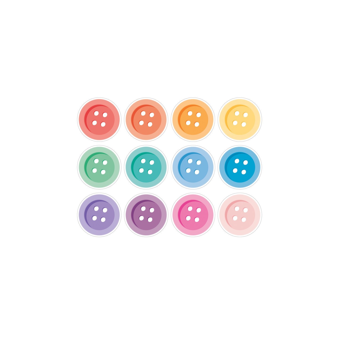 Carson Dellosa Education Crafty and Cool Buttons Cutouts, Pack of 36