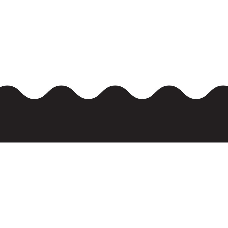 Carson Dellosa Education Black Scalloped Border, 39 Feet