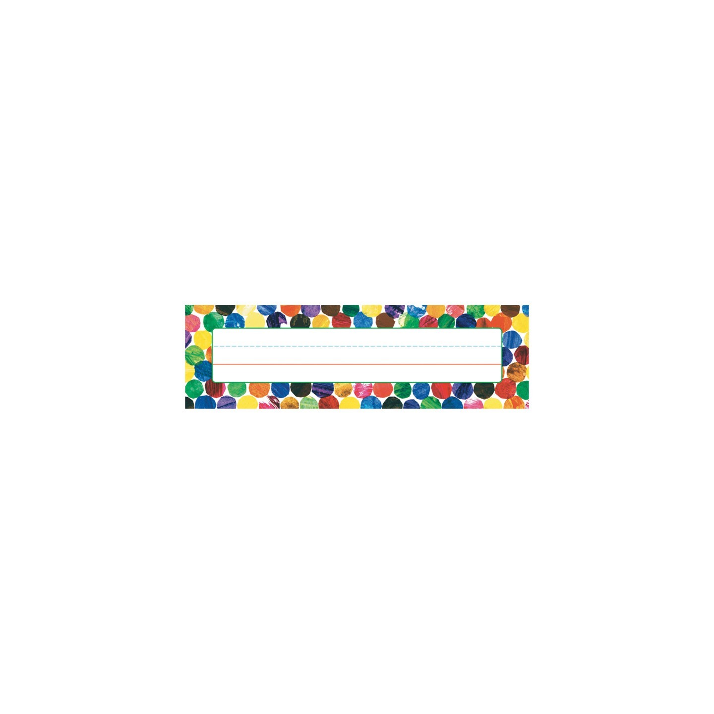 Carson Dellosa Education Eric Carle Dots Desk Nameplates, Pack of 36