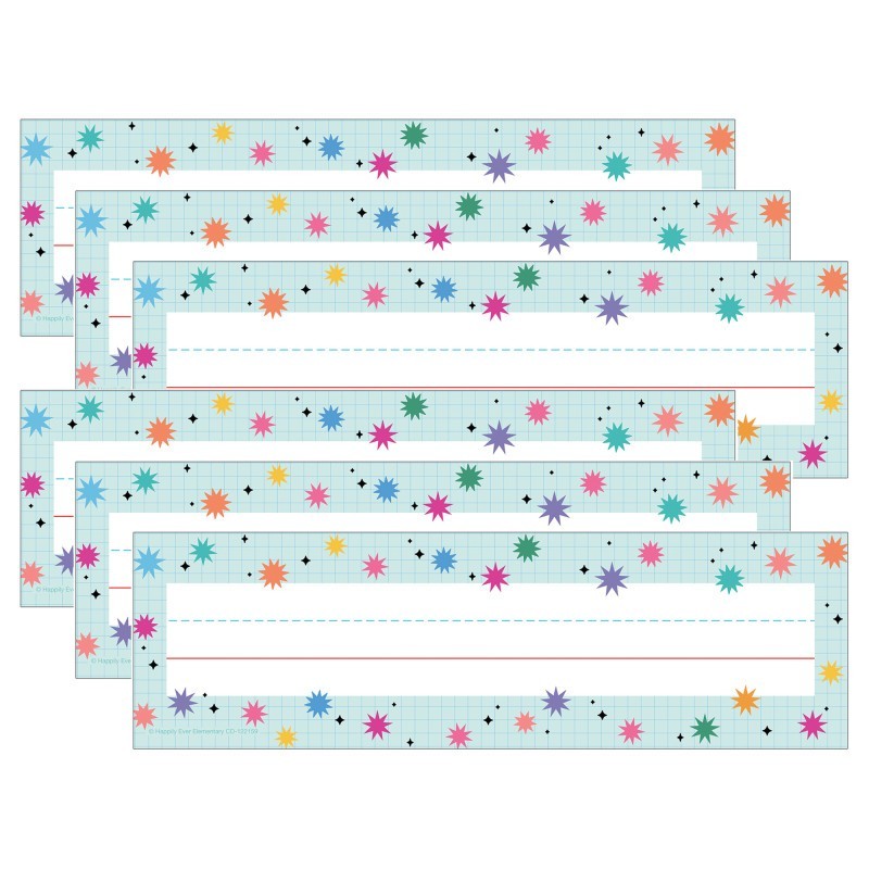 Carson Dellosa Education Retro Remix Name Plates, 36 Per Pack, 6 Packs