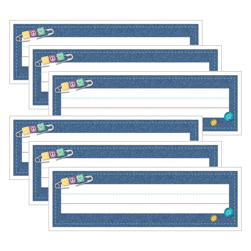 Carson Dellosa Education Crafty and Cool Name Plates, 36 Per Pack, 6 Packs