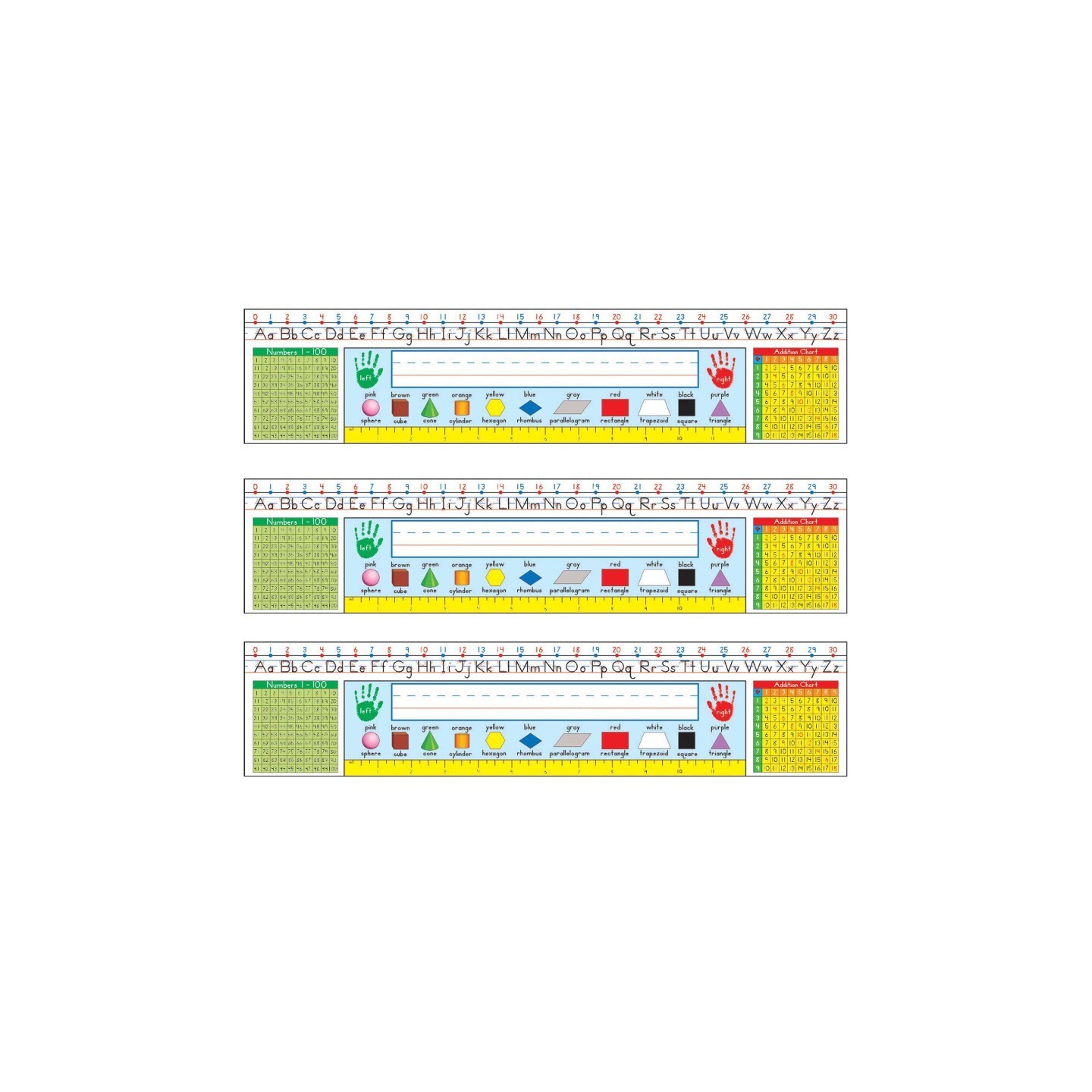 Carson Dellosa Education Traditional Manuscript Nameplates, Grade 1-3, 36 Per Pack, 3 Packs