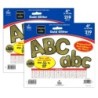 Carson Dellosa Education Sparkle + Shine Gold Glitter Combo Pack EZ Letters, 4-inch, 219 Pieces Per Pack, 2 Packs