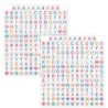 Carson Dellosa Education Crafty and Cool Letter Beads Bulletin Board Letters, 216 Pieces Per Pack, 2 Packs
